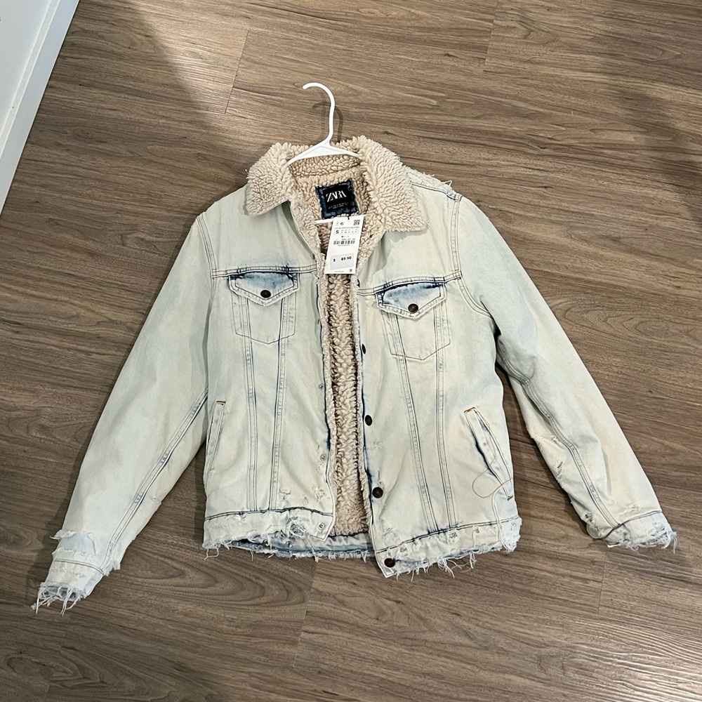 sherpa denim jacket